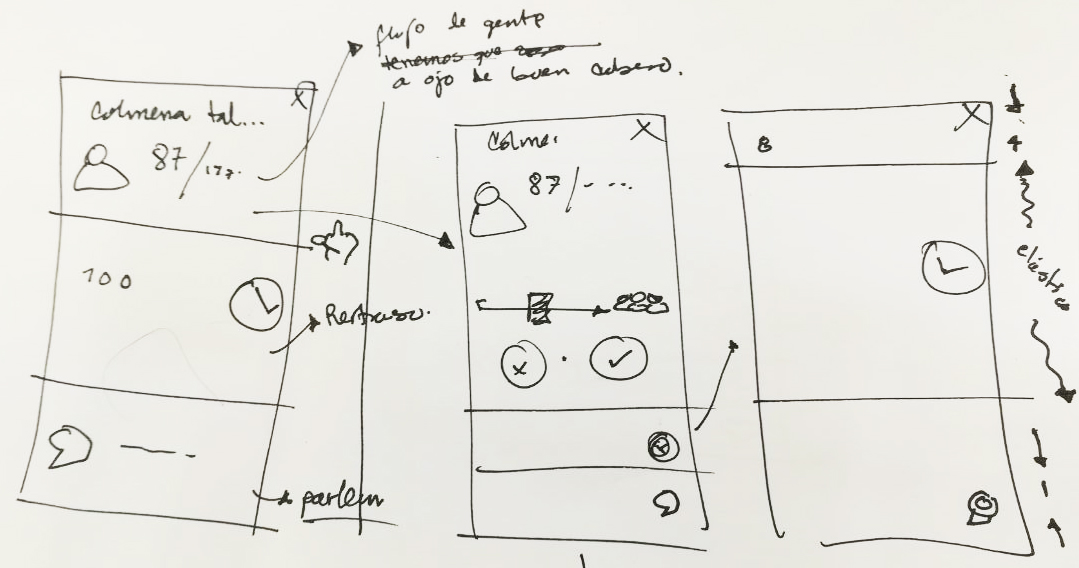 fourth round of sketches - beesy app