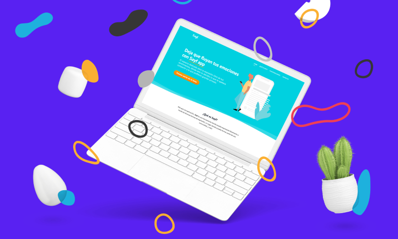 Sayf app landing page