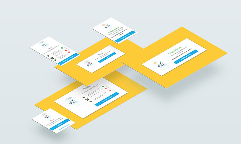 Login page process for a carting flow